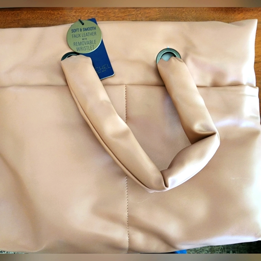 NWT Rachel Roy Faux Leather Handbag with Removable Crossbody Strap and Wallet
